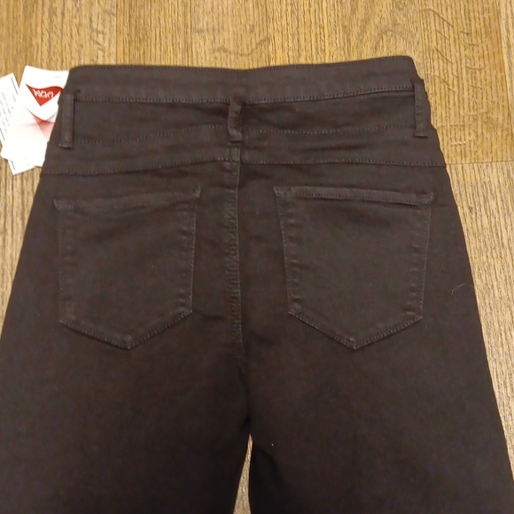 NO BO BLACK MID RISE SKINNY CROP JEANS - Picture 3 of 5